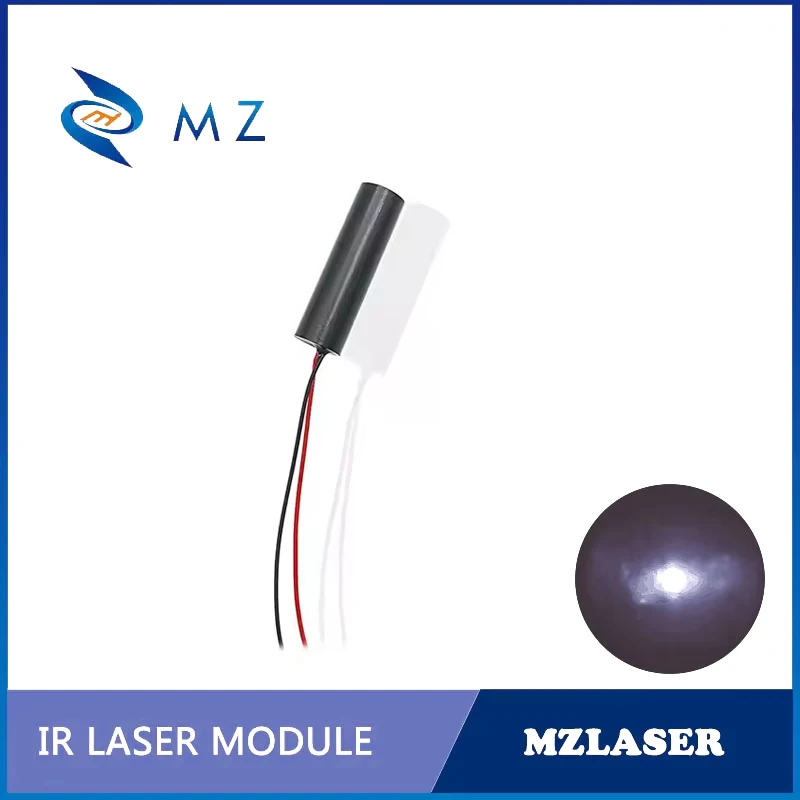 Infrared Dot Laser Diode Module Compact Mini D10mm 850nm 100mw 3V Invisible light IR Laser Industrial Grade Class IIIB