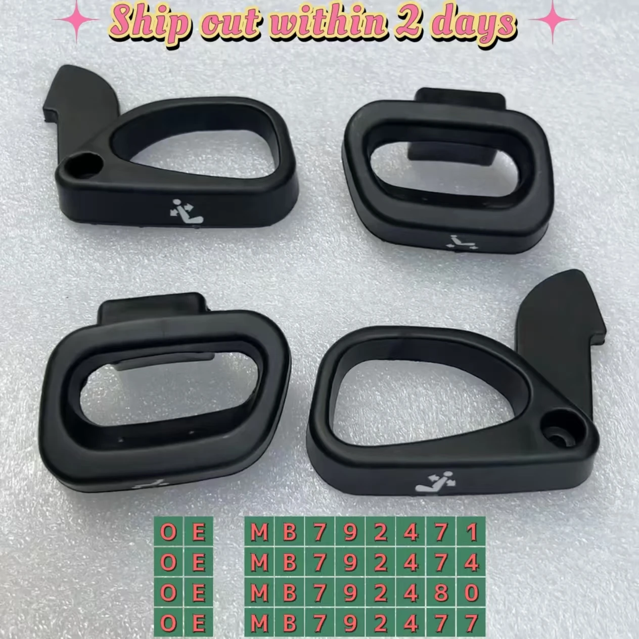 

MB792477 MB792471 MB792480 MB792477 Seat recliner Bent Handle Slider Handle for Mitsubishi Pajero Montero Shogun MK2 V31 V32 V33