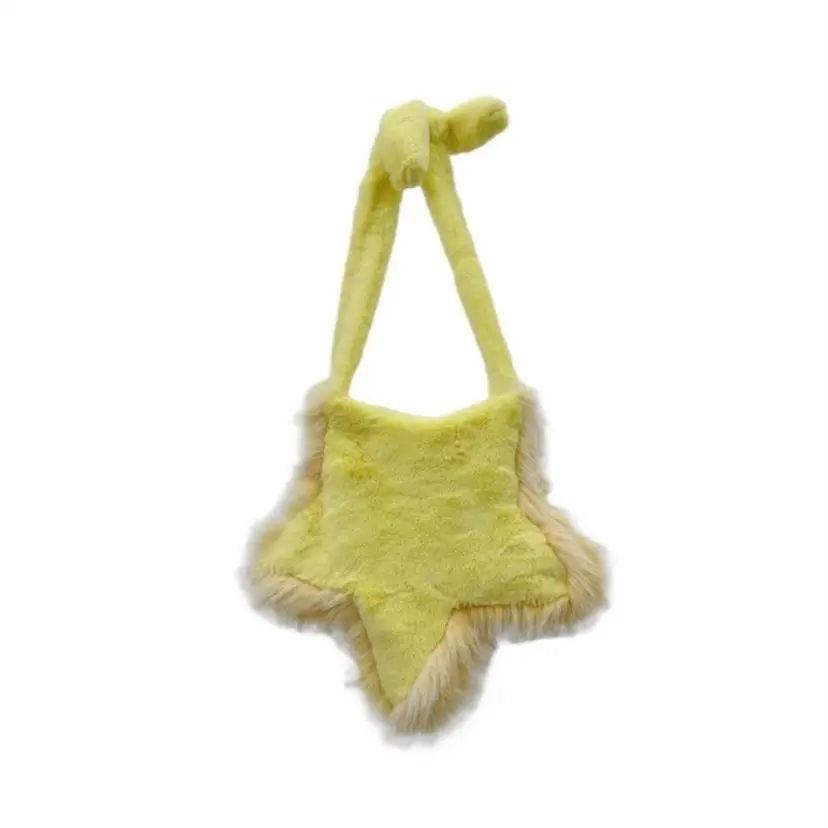 Bolso peluche forma estrella suave – estilo casual otoño invierno - imagen 5