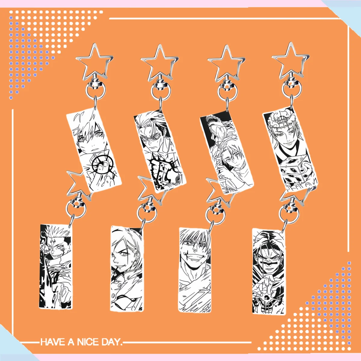 Llavero de acrílico de anime de 6 cm de largo con diseño de Jjk Sukuna Choso Kenjaku Kento Nanami, regalo coleccionable para fans