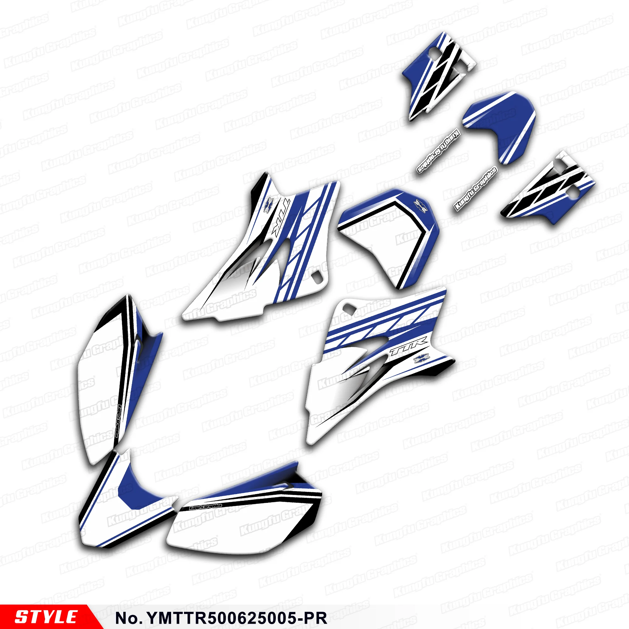 

JY RACING индивидуальный комплект наклеек, дизайн обертки для Yamaha TT-R50E TTR 50 TT-R50 2006-2026, восстановление, YMTTR500625005-PR