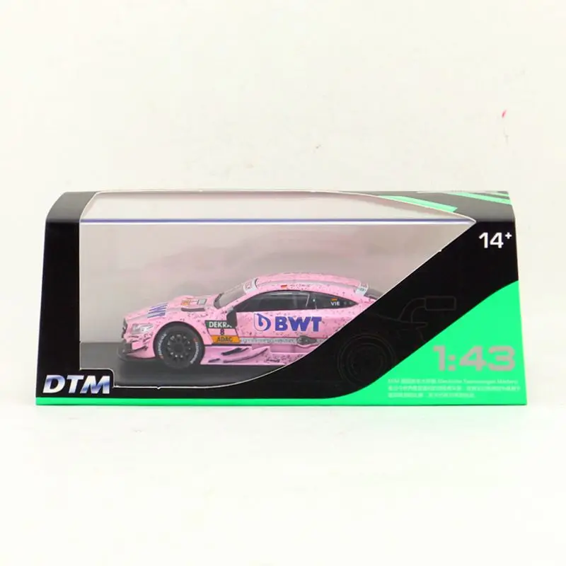 1/43 Scale RMZ City Toy Vehicle Diecast Model Mercedes-Benz C63 AMG DTM Racing Car Educational Collection Gift for Kid Display