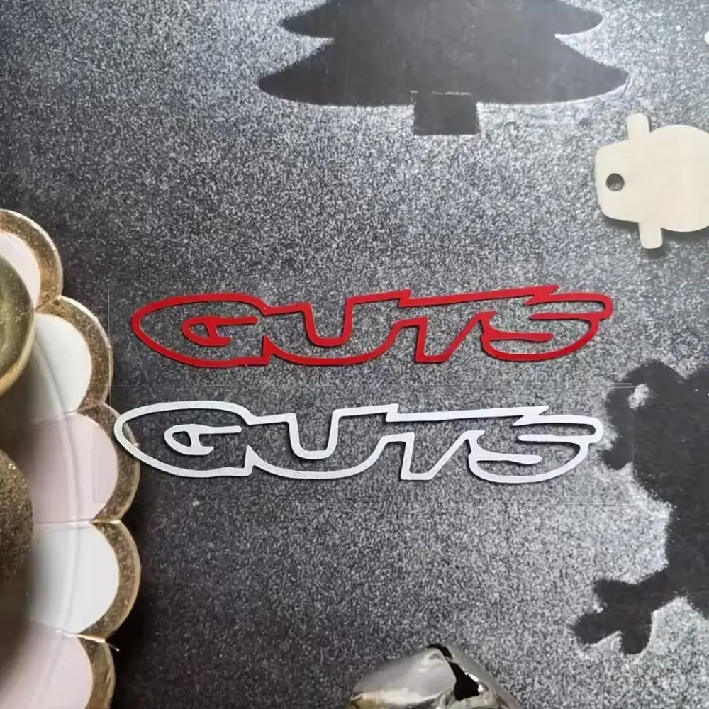 

Съемные наклейки на автомобиль с буквами GUTS, водонепроницаемые, устойчивые к погодным условиям, крупные буквы, прочные самоклеящиеся виниловые наклейки на бампер