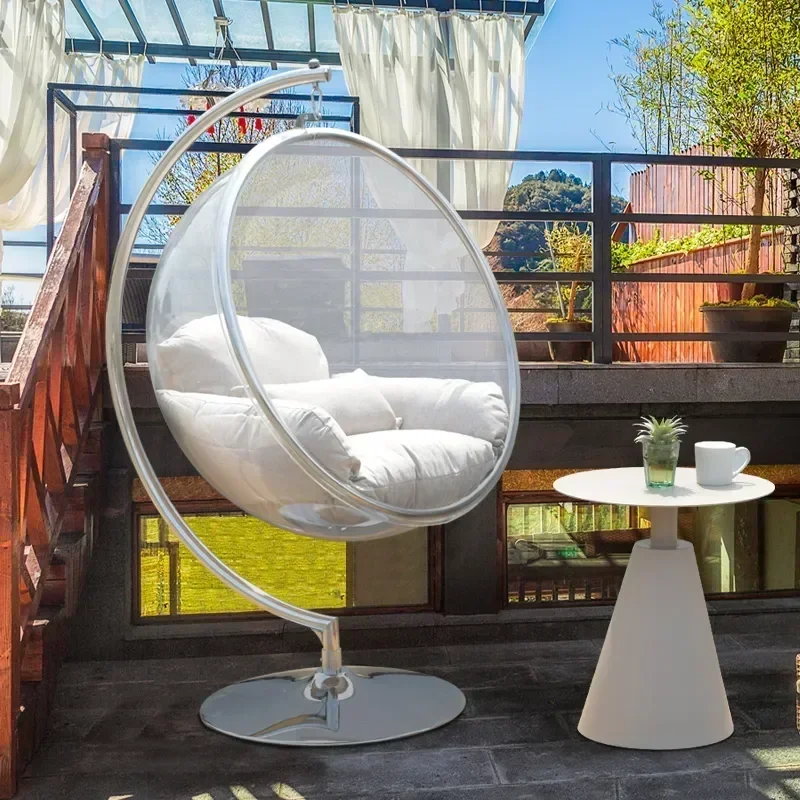 Home page transparent bubble  indoor hanging hanging basket hanging ball space chair glass ball Nordic swing outdoor