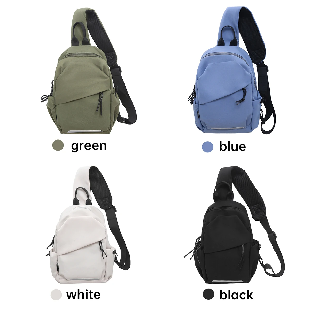 Neue Outdoor-Umhängetasche mit großem Fassungsvermögen, stilvolle und schlichte Damen-Brusttasche, trendige und vielseitige Schultertasche für Studenten, unisex und grenzübergreifend. – Detail 4