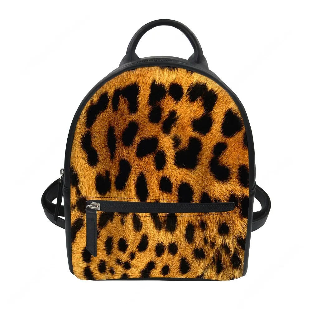 

Leopard print Fashion Custom Backpack Purse Women Carter Schoolbags Double Shoulder Bag Mini Daypack Leather Travel Bag
