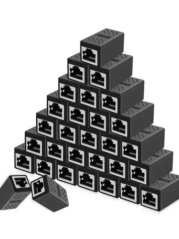 1/5/10/20pcs RJ45 Coupler Ethernet Cable Coupler LAN Connector Cat7 Cat6 Cat5e Ethernet Cable Extender Adapter Female to Female