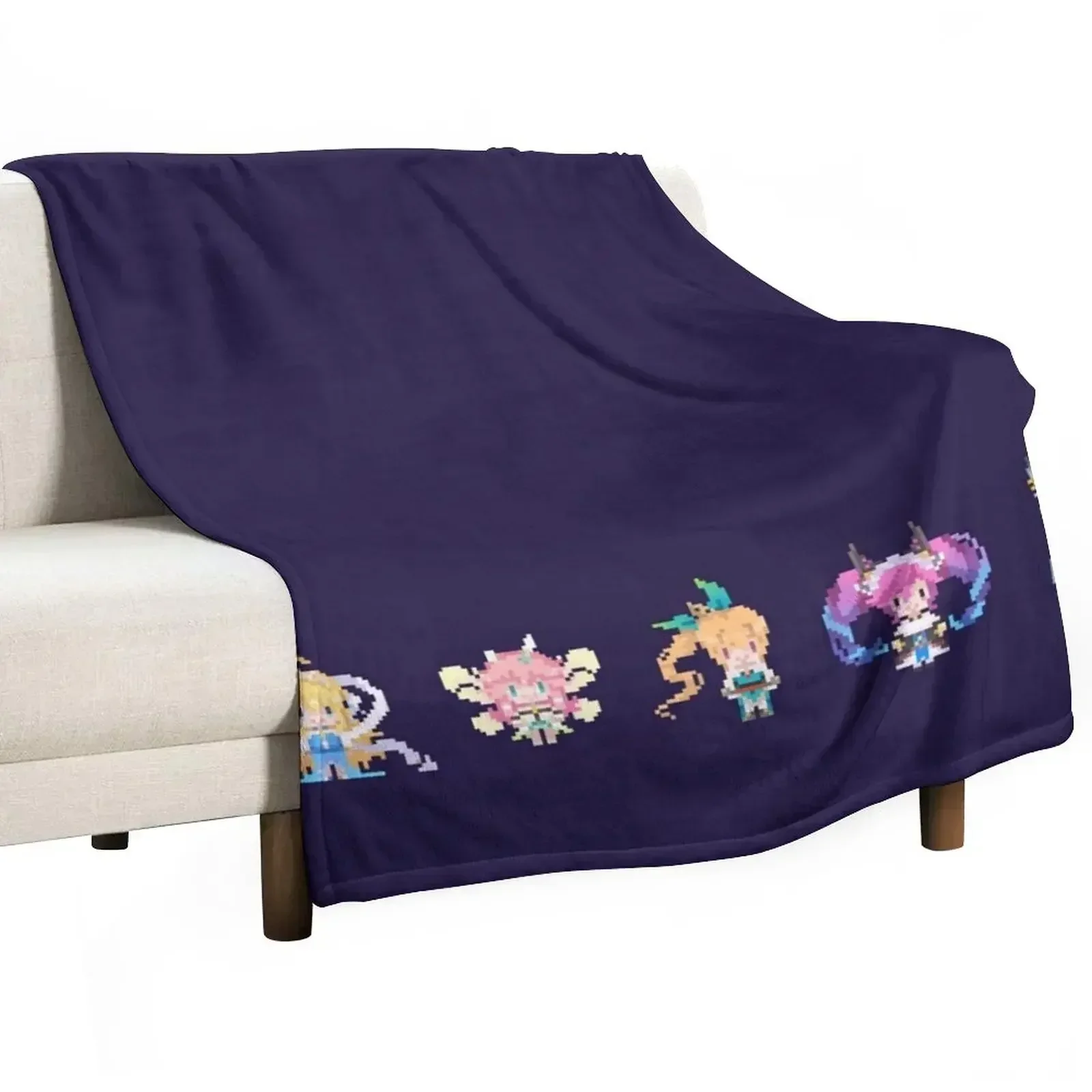 

[ Dragalia Lost ] Main Squad Throw Blanket Vintage Luxury Designer Sofas Retros Blankets