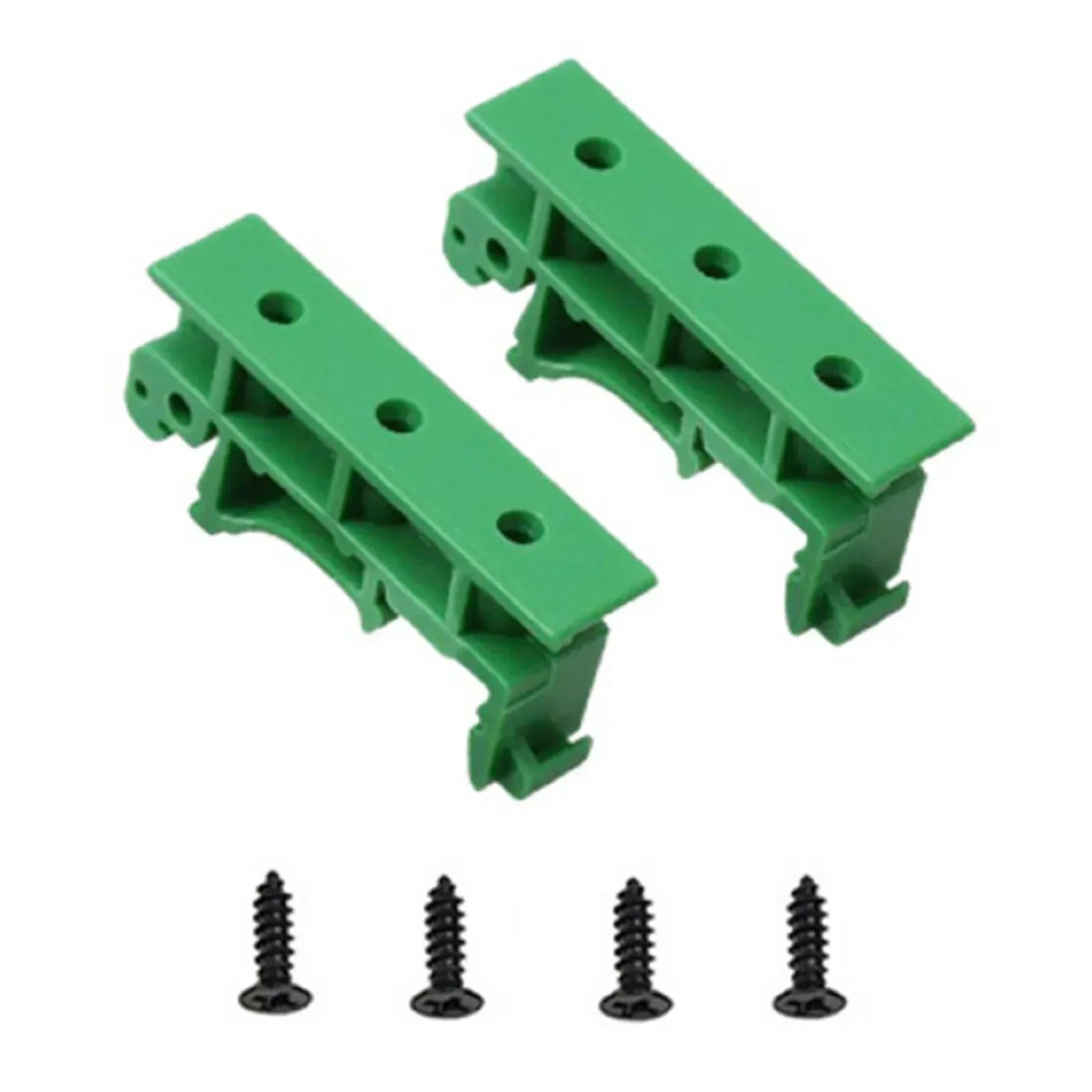 2PCS 35mm PCB DIN Rail Mounting Adapter PCB Mount Bracket Clips Circuit Board Bracket Holder Carrier Clips Panel