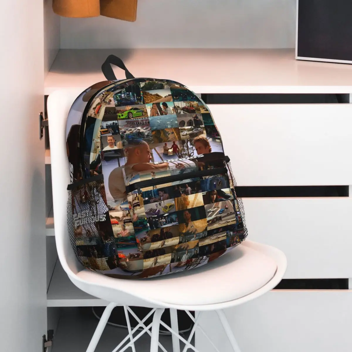 

Fast And Furious Is History Of Legend - Paul Walker - Vin Diesel Backpack Daypack Large Capacity Kids BookBag School Bag Bags