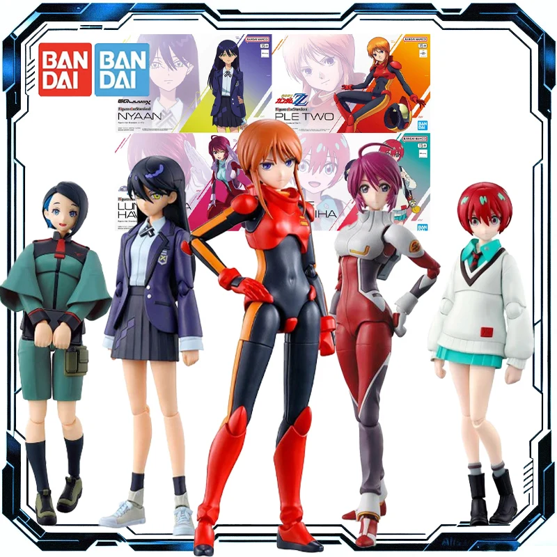

Bandai Original MODEL KIT Mobile Suit Gundam Ple Two&lunamaria Hawke Anime Action Figure Assembly Model ToysModel Gifts for Boys