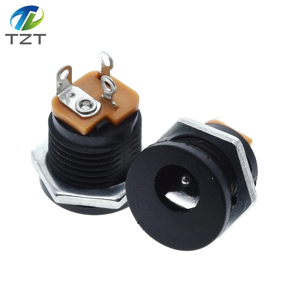10PCS/LOT DC-022 DC Power Jack Socket dc connector Adapter interface DC022 5.5X2.1 mm Supply Jack Socket Panel Mount plug image 6