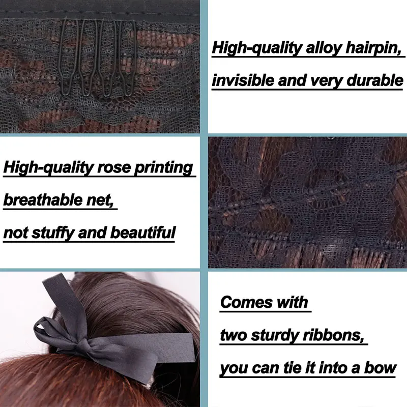 الاصطناعية طويلة مستقيم مخلب كليب على ذيل حصان وصلات شعر 76 سنتيمتر مقاومة للحرارة ذيل حصان قطعة شعر للنساء حفلة يومية #4