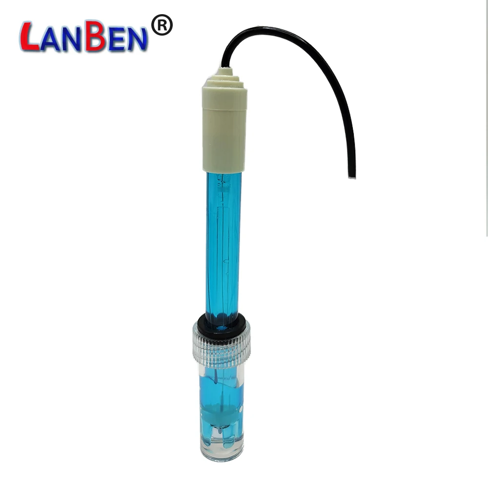 Water Quality Monitoring Laboratory pH Electrode Probe BNC Connector For Swimming Pool Fish Tank Aquarium