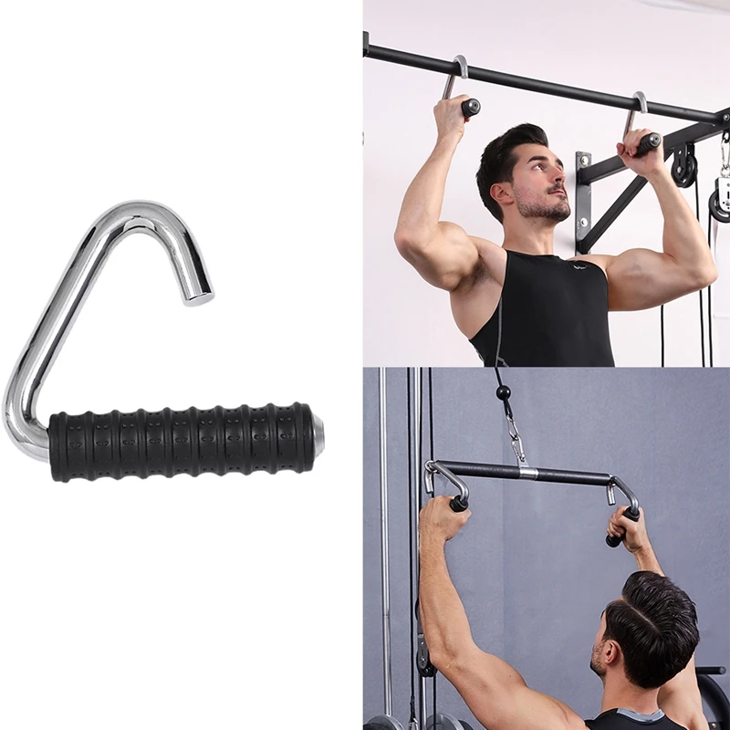 New-Fitness Home Gym Multifunction Metal Hook Handles Pulley Cable Machine Attachments Pull Down Grip Resistance