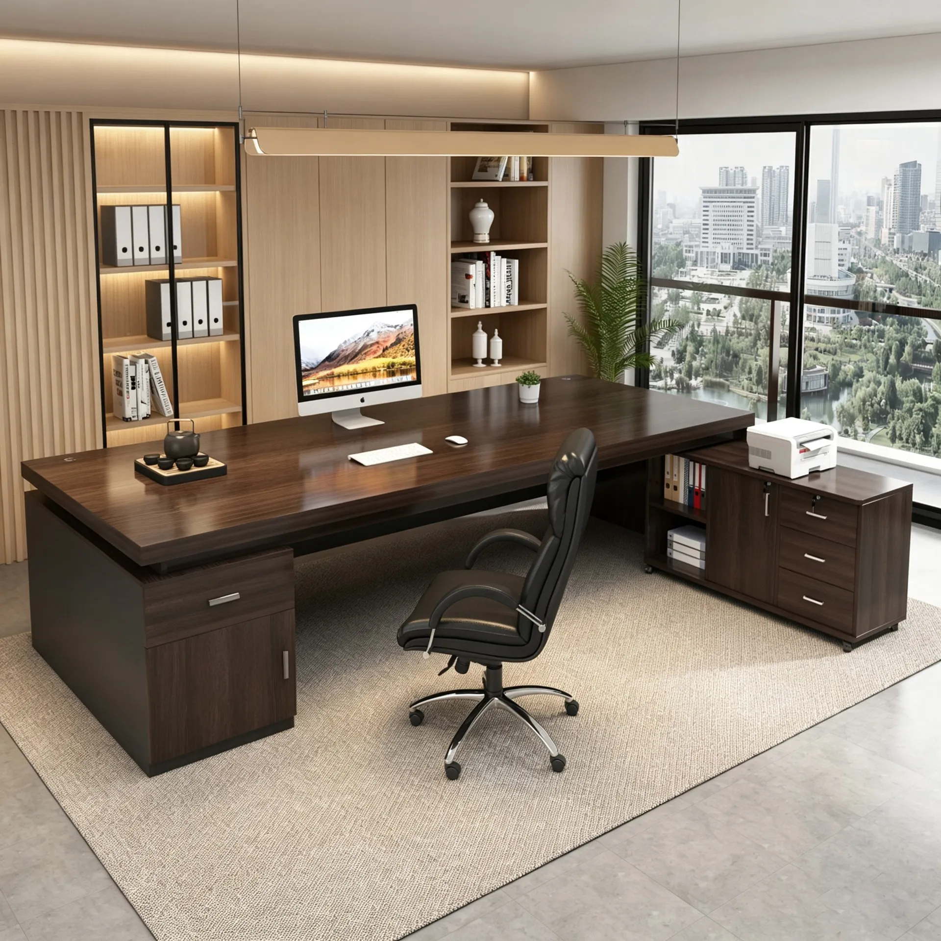 Office Boss Supervisor Manager Office Business Single Computer Desk