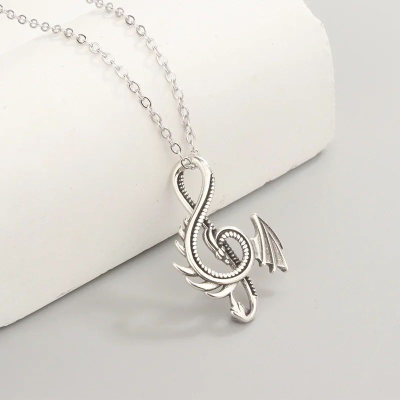 Fashion 925 Sterling Silver Dragon Aesthetic Necklaces For Women Luxury Elegant Jewelry Accessories Gift Female Jewellery