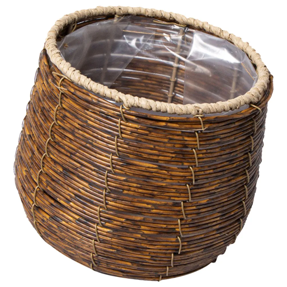 

1pc Rattan Woven Bread Basket Fruit Bread Kitchen Counter Storage Organizer Handmade Decorative Storage Box Durable Reusable