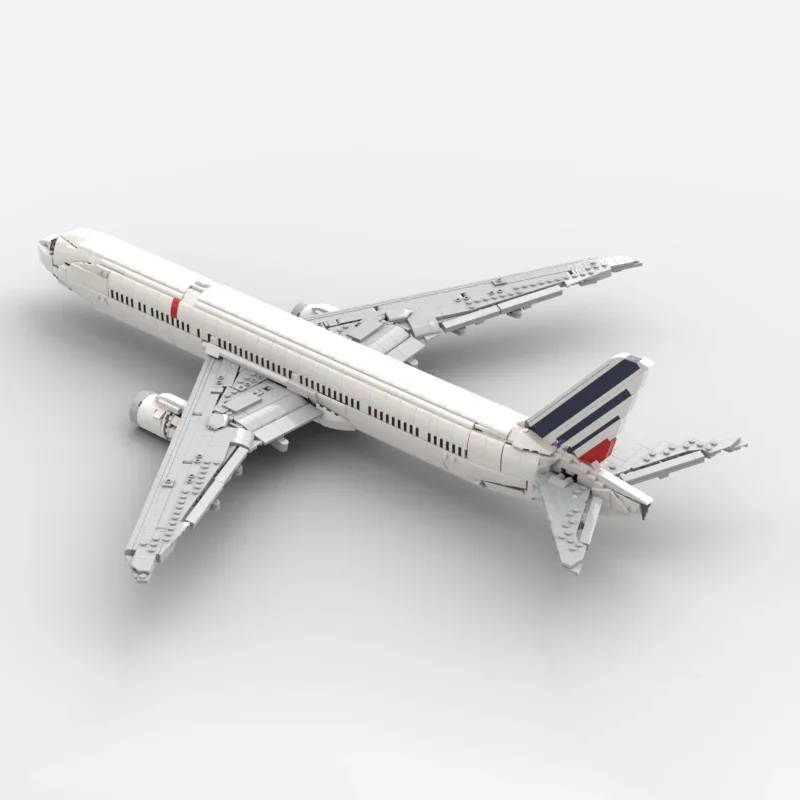 Moc Bouwstenen Air France 777-300er Technologie Modulaire Bricks Model Geschenken Kerst Speelgoed DIY Sets Montage