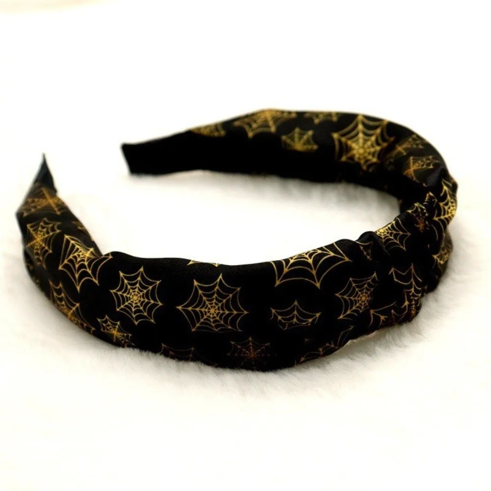 أزياء الرهيبة اليقطين رئيس عقال مهرجان ارتداء القوطية أعلى عقدة عقال ديكور القط الأسود شبح طباعة هيرباند حزب #2