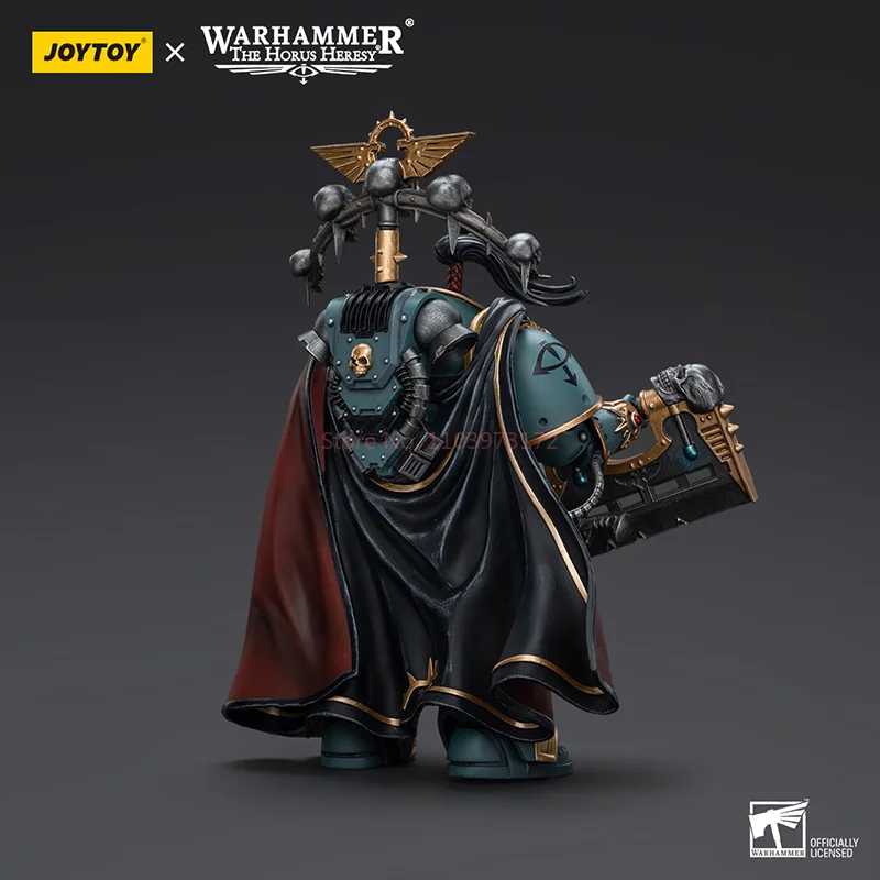 Joytoy warhammer 30k 1/18 figura de ação sons de horus legião praetor com machado de potência anime modelo militar brinquedos presente aniversário