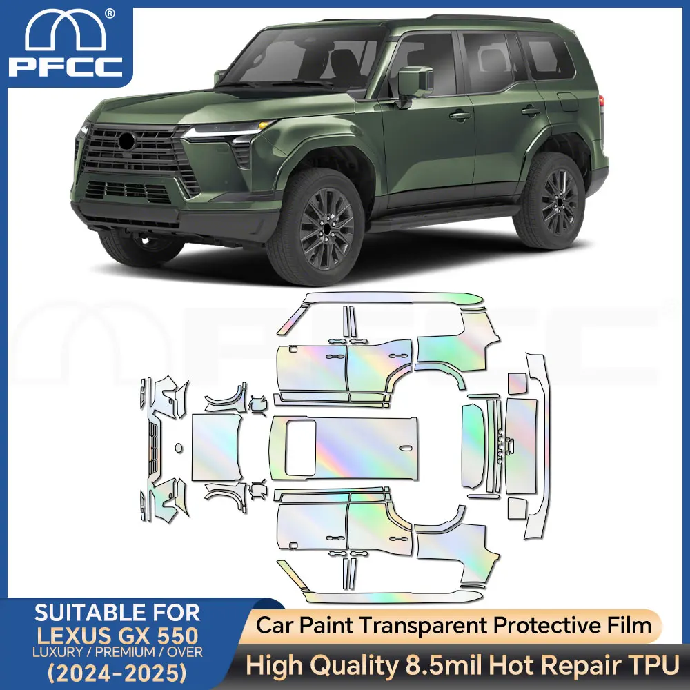 

For Lexus GX 550 Luxury Premium Over 2024 2025 Pre-ut PPF Clear Car Paint Protection Film Car Body Decal Wrap Film Kit Fiilm