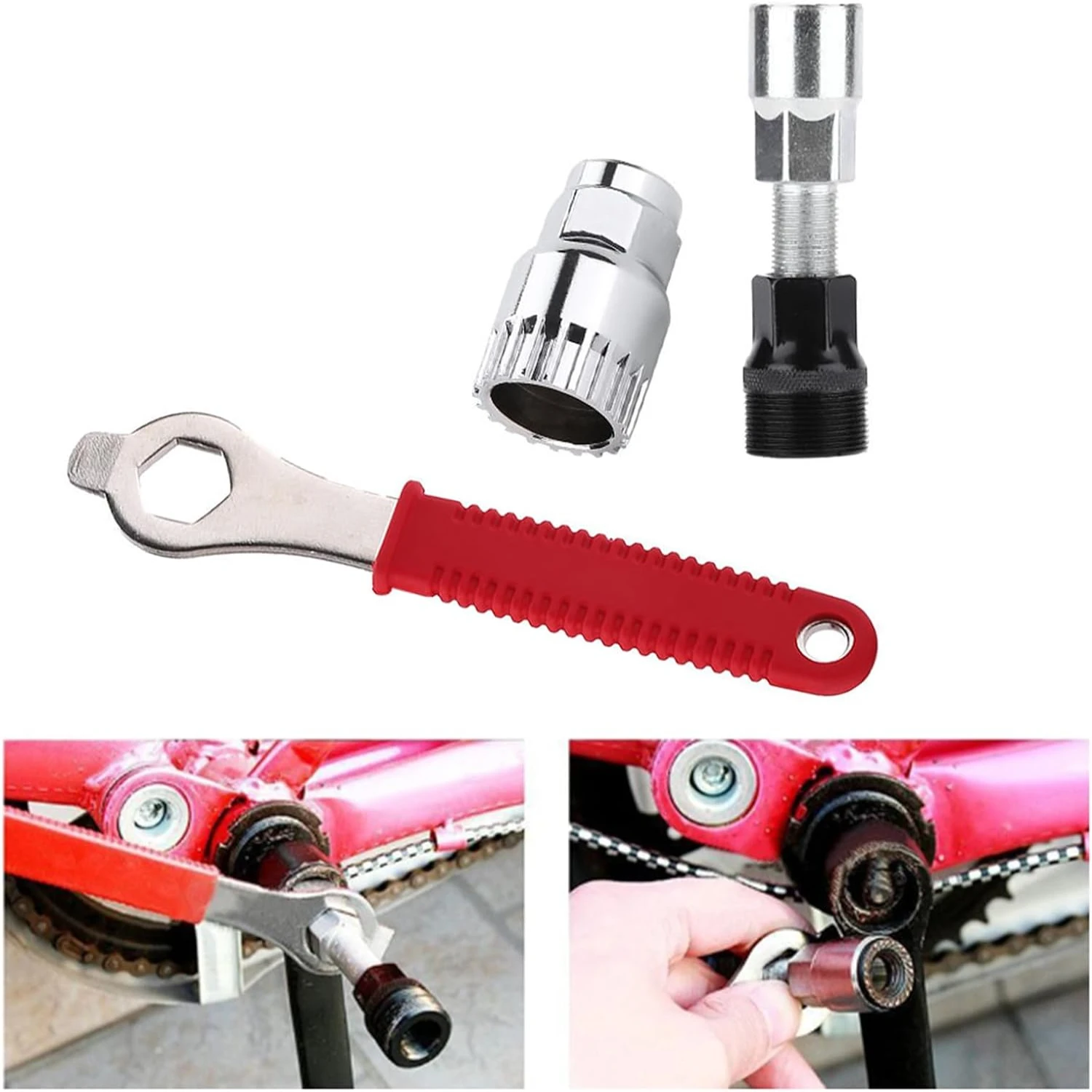 Heavy Duty High Quality Crankset Removers for Bicycles - Easy to Use Bike Crank Arm Pullers and Bottom Bracket Tools - Essential