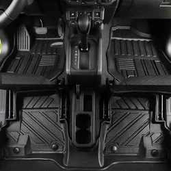 LHD RHD Floor Car Mat For Suzuki Jimny 2019-2020 JB74 64 Car Foot Pad Black Floor Liner Surrounded Carpet 4x4 Accessories TPE