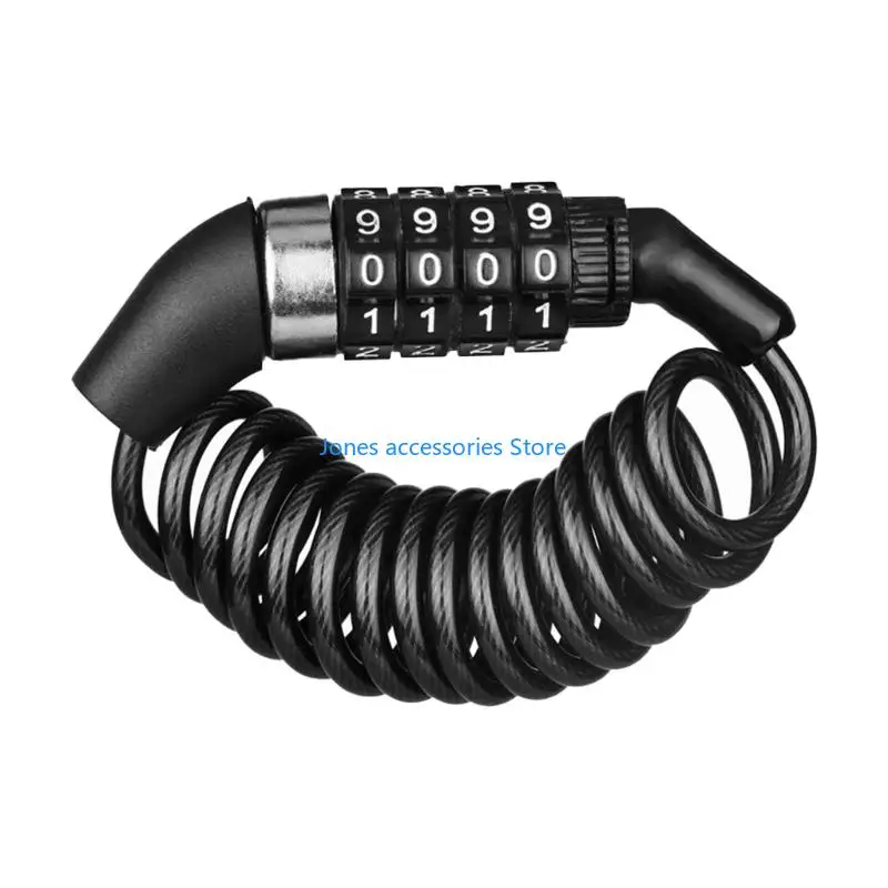 

W8KD Lightweight Helmets Security Lock with Adjustable Hole Design strong Combination Lock for Outdoor Commuting Travel