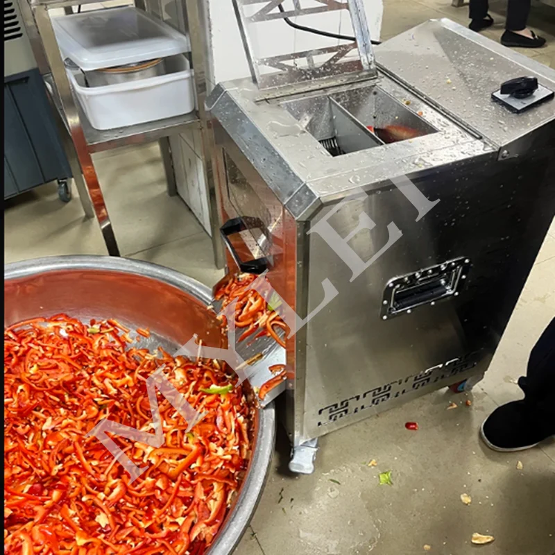 Commercial Professional Electric High Power Stainless Steel Fresh Meat Slicing Shredding Machine