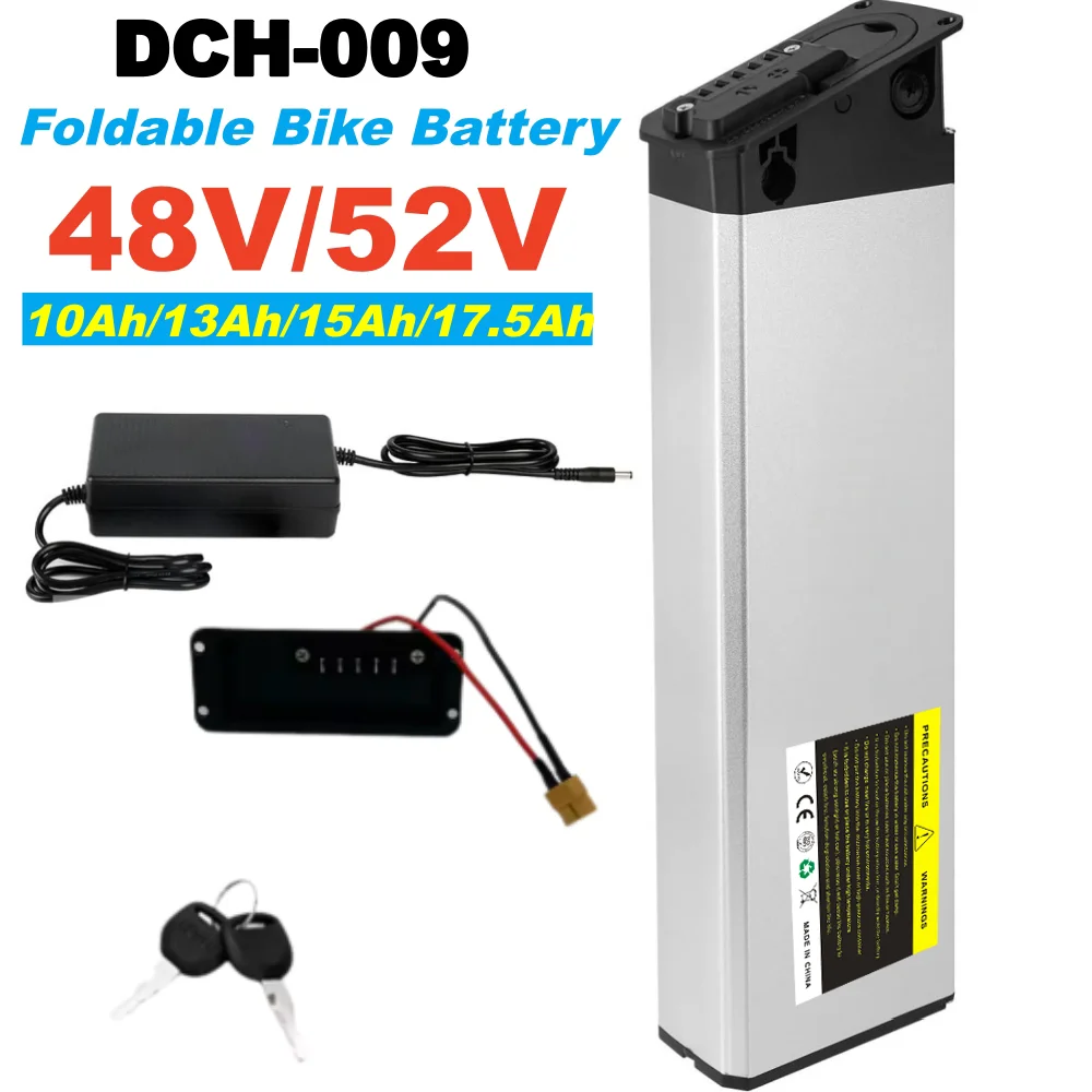 DCH-009 Replacement Battery 48V 52V 10Ah/13Ah/15Ah/17.5Ah For ENGWE Engine PRO 2.0 MATE X Fat Tire Folding Bike Hidden Battery