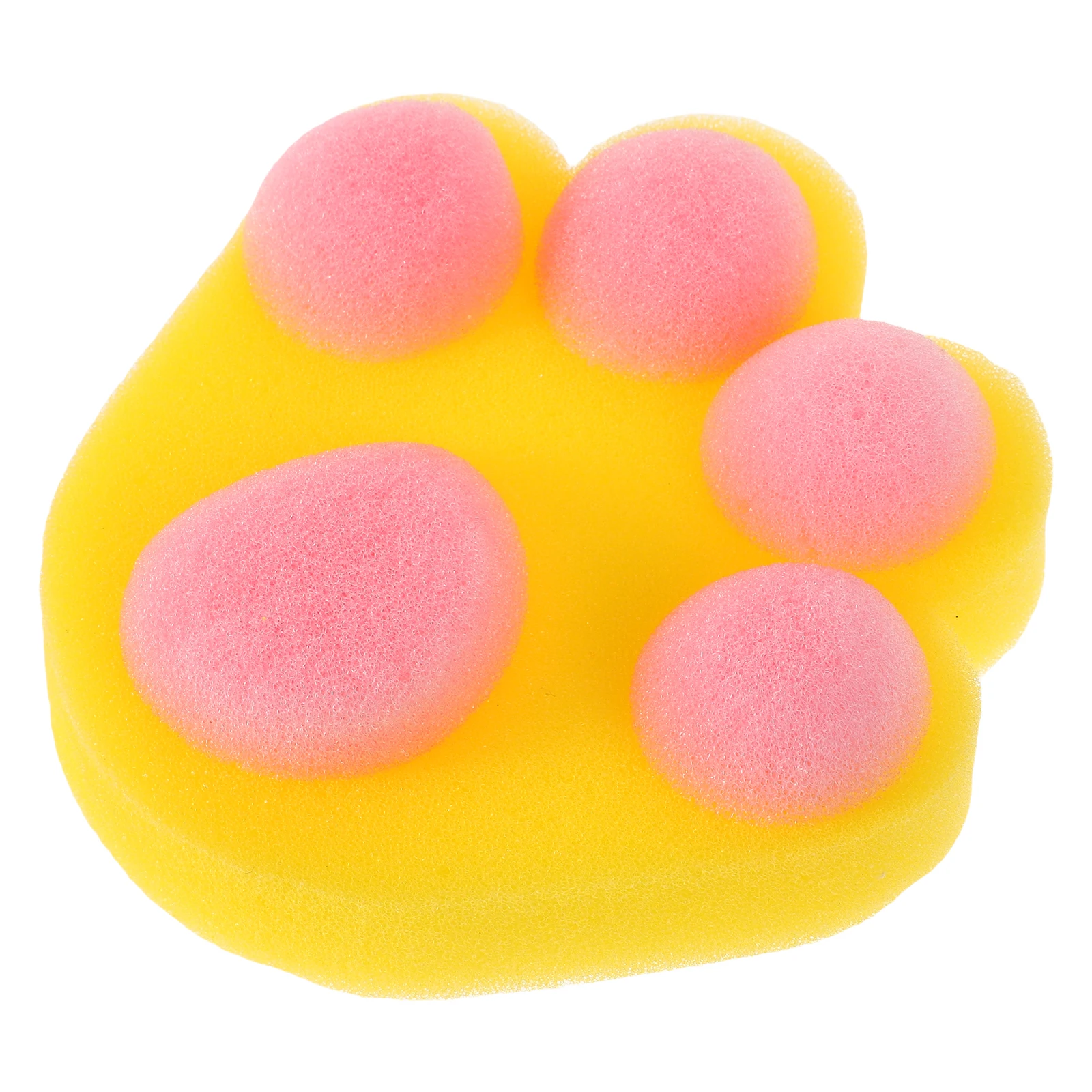 

Soft Cartoon Animal Baby Bath Sponge Cute Paw Shape Exfoliating Scrubber for Kids Toddlers Multifunctional Use
