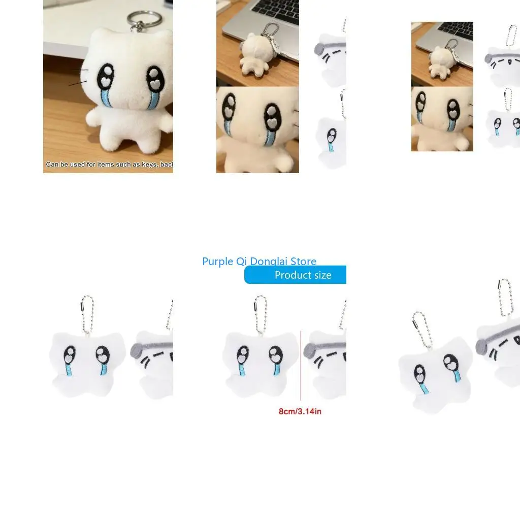 L21E Plush Bag Pendant Cats Car Decorative Pendant Plush Texture for Daily