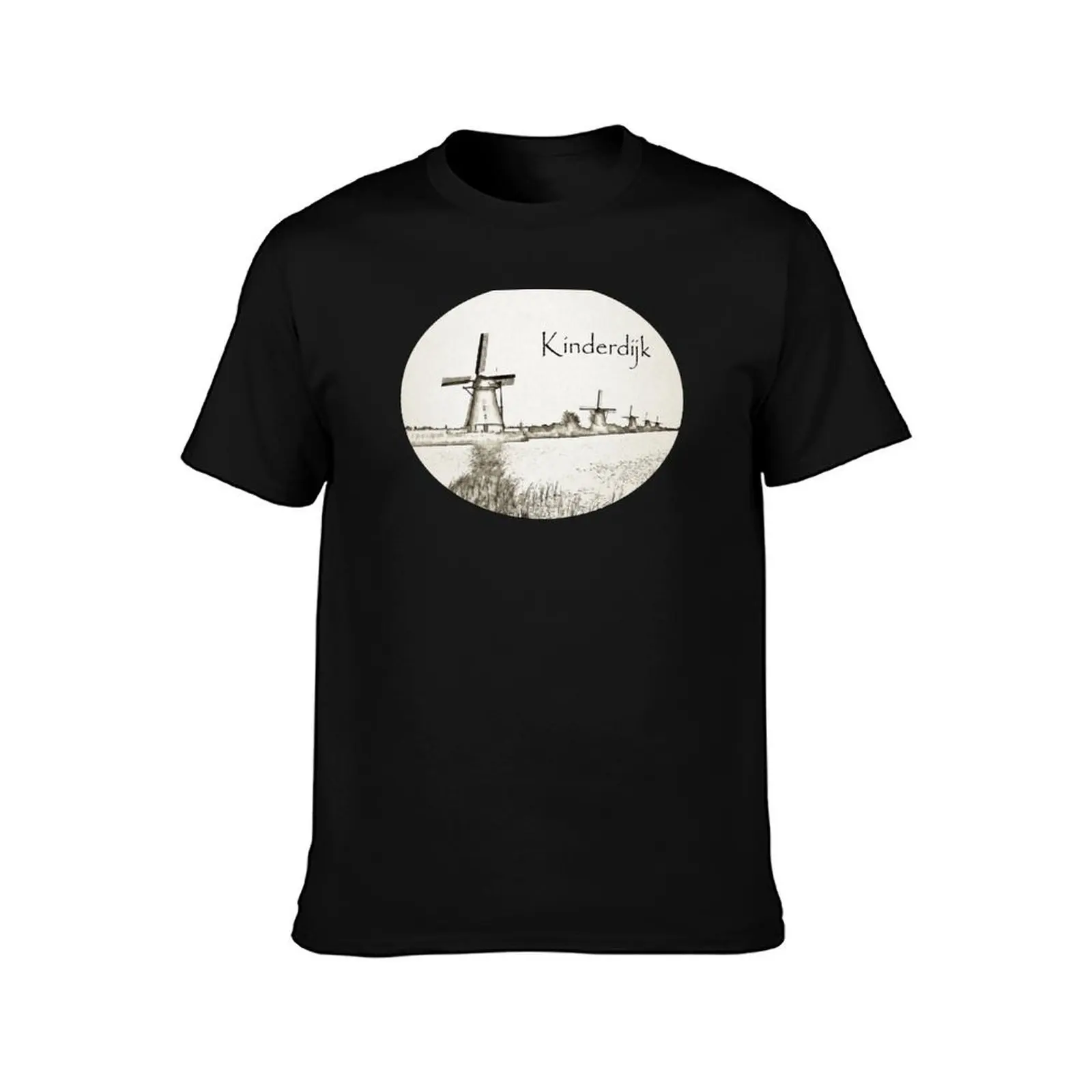 Kinderdijk Windmills T-Shirt Cool Feeling Summer Tee Shirt T-Shirt