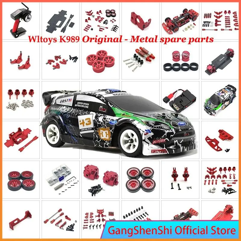 Wltoys K989 K969 284131 284010 28416 Радиоуправляемый автомобиль с дистанционным управлением 1/28 полноприводный Противомоскитный автомобиль металлический модифицированный комплект аксессуаров