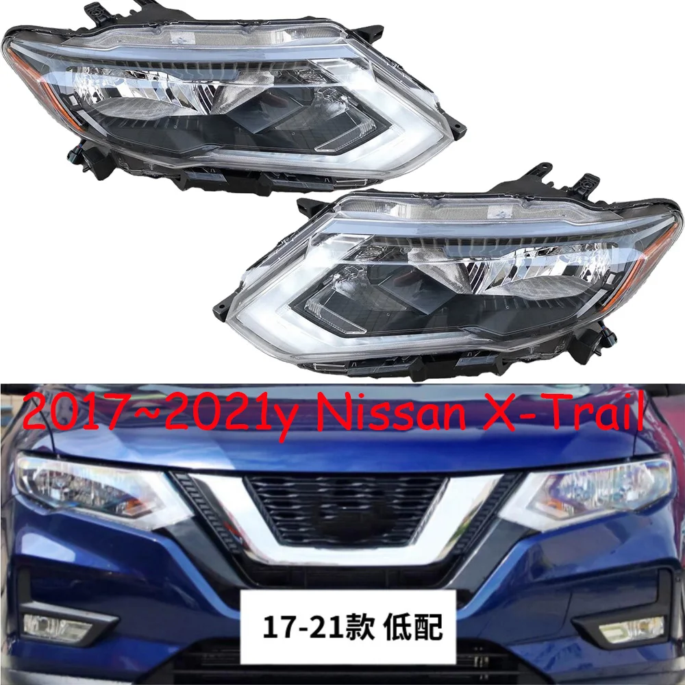 1pcs car bumper Xtrail headlamp For Nissan X-Trail headlight rogue 2017～2021y head lamp for Nissan X-Trail fog light