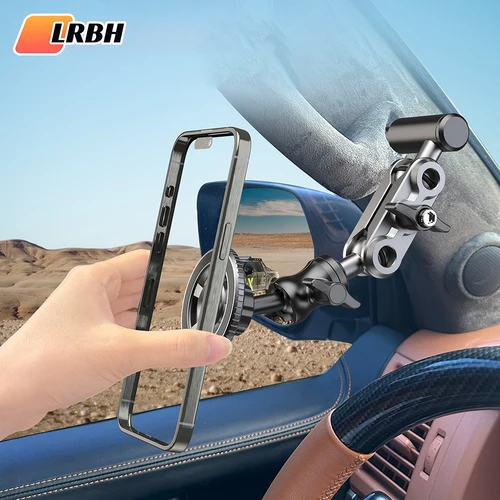 Magsafe [soporte para teléfono con reposabrazos de manija de coche] soporte para teléfono móvil de pilar A para vehículo todoterreno manija de camión manija de reposabrazos