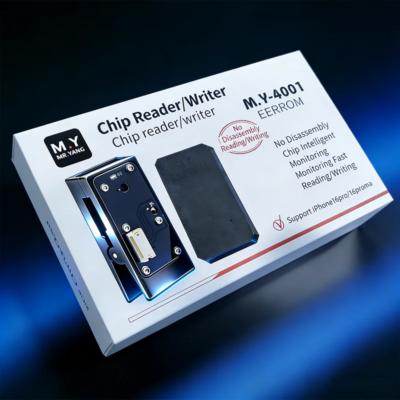 

Комплект для чтения и записи чипов M.Y. без разборки для iPhone 15, 15 Plus, 16 Pro, 16 Pro Max, быстрое чтение и запись, кабель Fly Wire, инструмент для ремонта телефонов