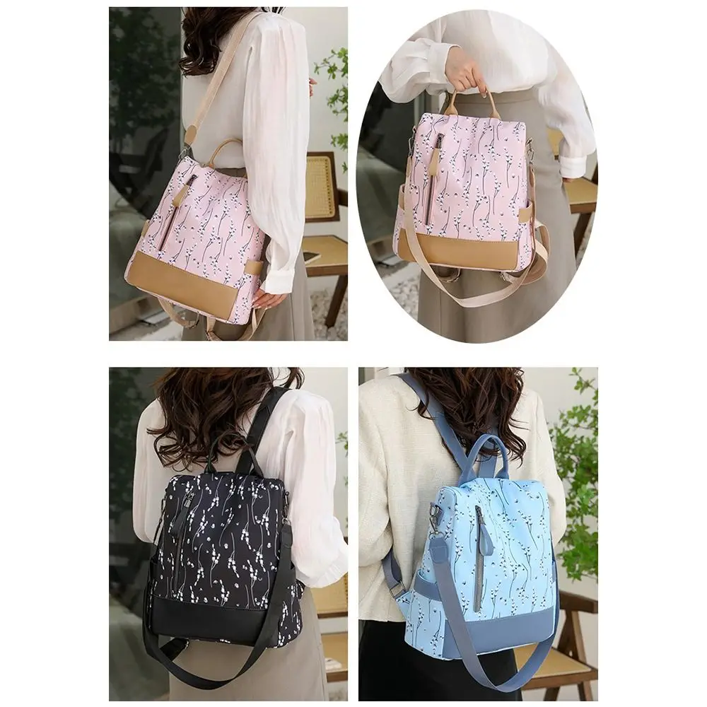 1Pcs Durable Oxford Cloth Women's Backpack Multi-use Sweet Printed Casual Backpack Large Capacity Outdoor Single Shoulder Bag