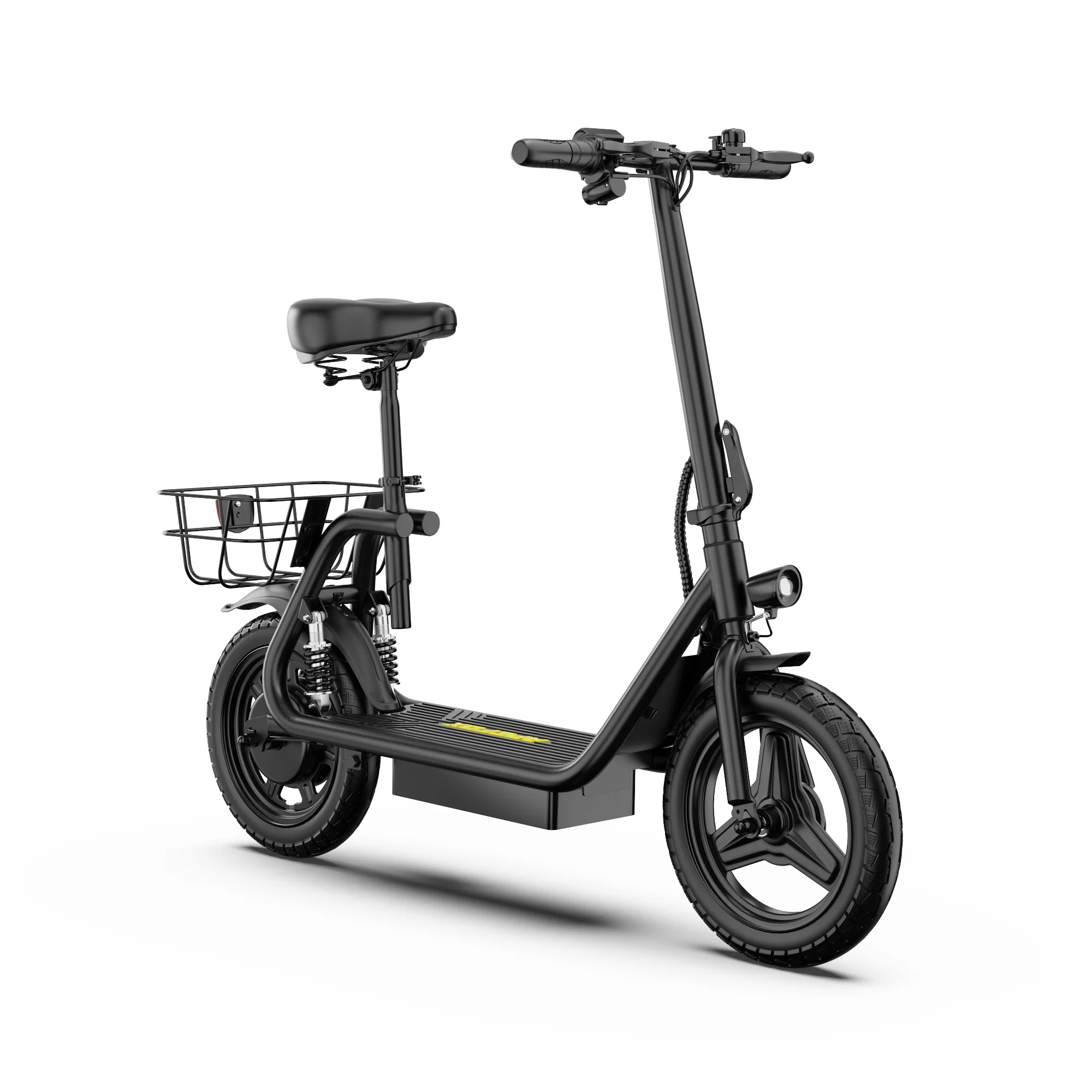 APEFOX elektrische scooter, 500W, 48V, 15Ah, maximale snelheid 50-60 km/u, dubbele schokdemping met achtervering, inklapbare scooter met zitje.