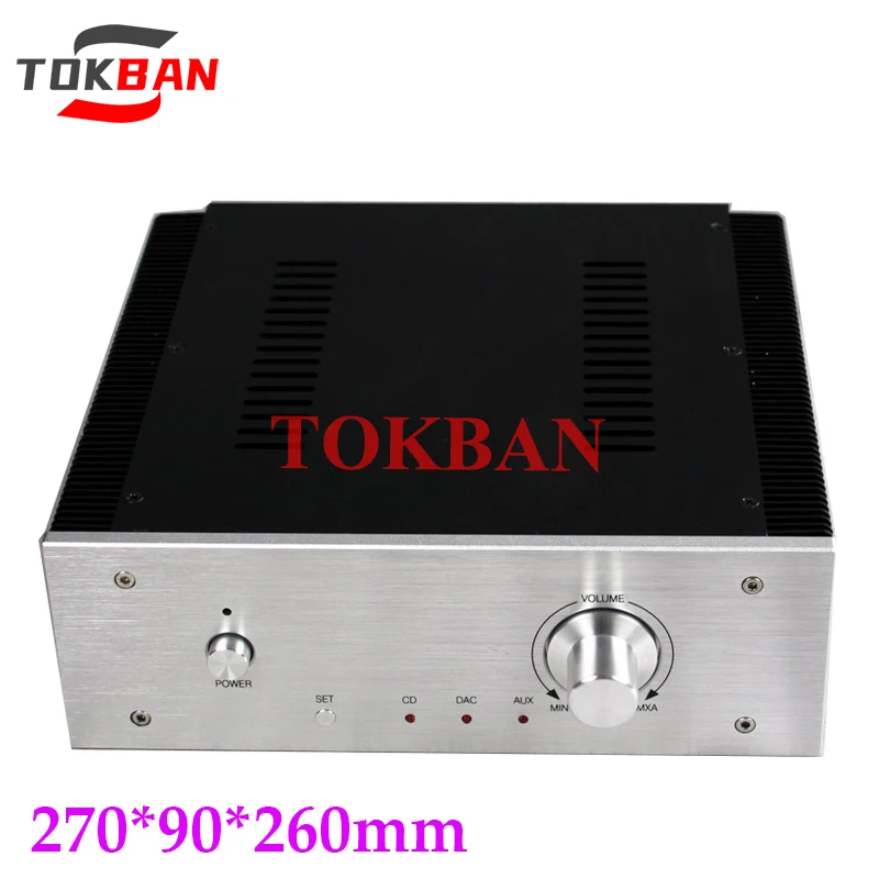 Tokban Audio WA17 270*90*260mm All Aluminum Class A Amplifier Chassis Enclosure DIy HIFI Preamplifier Case Shell