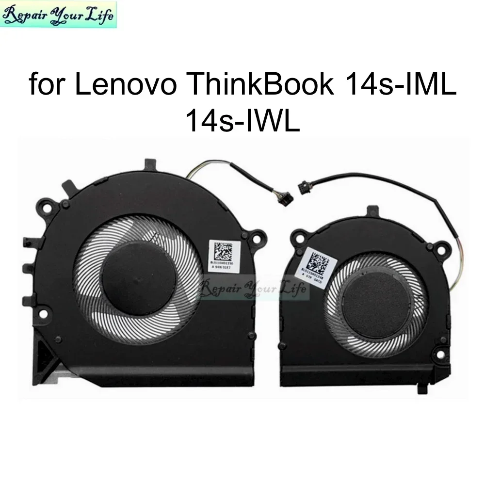 

Laptop CPU Cooling Fan for Lenovo ThinkBook 14s-IML 14s-IWL 20RS 20RM Notebook PC Cooler Radiator 5F10S13903 FL05 FLDU DC 5V New