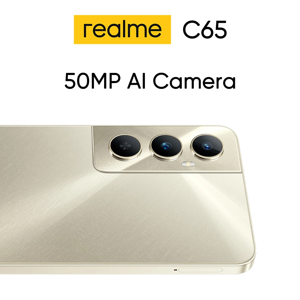 Realme C65 Smartphone 50MP AI Camera 5000mAh Battery Camera 6.67\'\' Large Display 45W SUPERVOOC Charge Helio G85