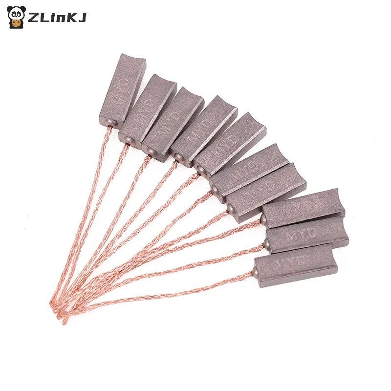 ▶10PCS 4.5X6.5X20mm High Copper Generator Carbon Brushes Alternator Regulator For BYD