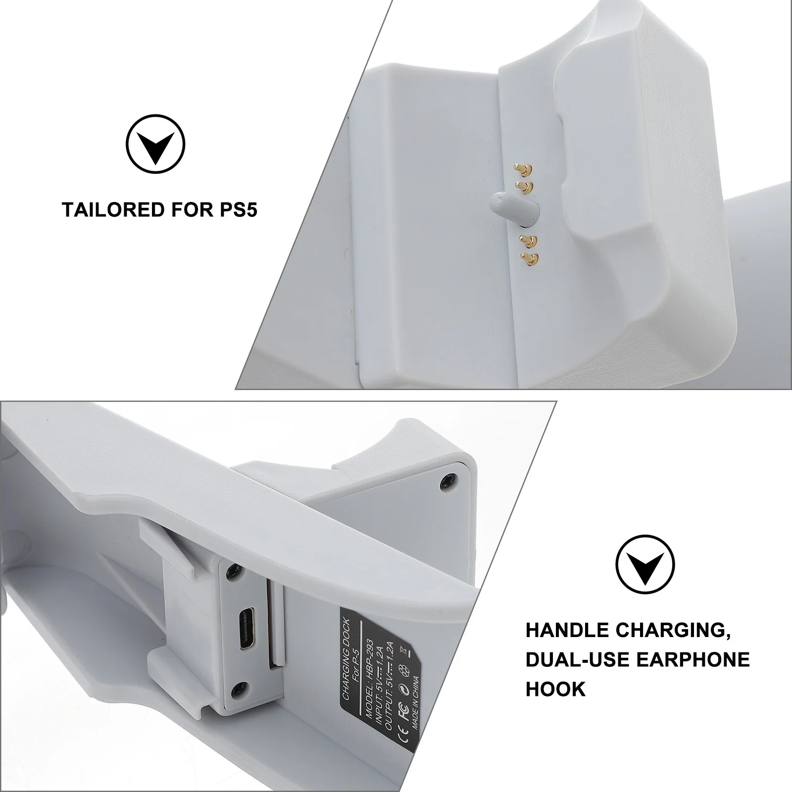 

Game Controller Charging Base Suspendable Hangable Stand For Gamepad Charging Station Durable Abs Material