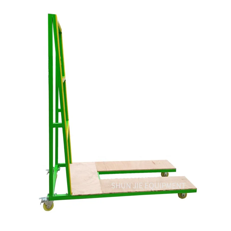 โครงประตูเหล็กด้านเดียว 1.8 ม. หน้าต่างสําเร็จรูปรถเข็นสี่ล้อสําหรับอุตสาหกรรมที่มีแผงไม้