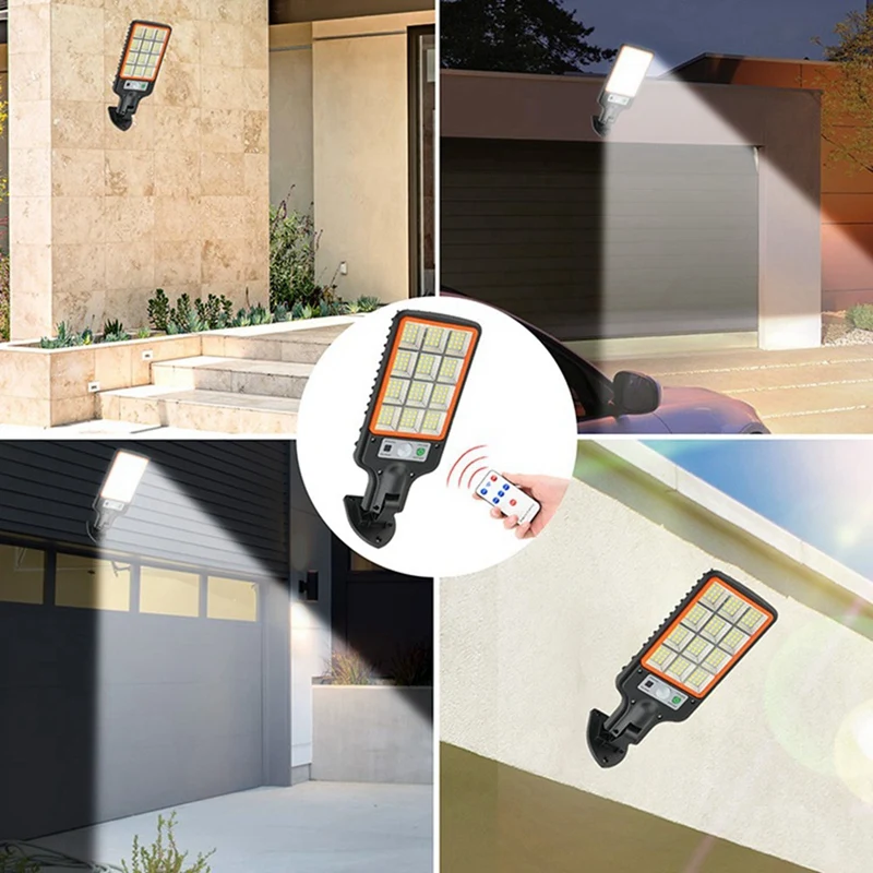 Solar Outdoor Lights-Motion Sensor Solar Powered Lights3 Modes-With Remote Control-Wall Security Lights