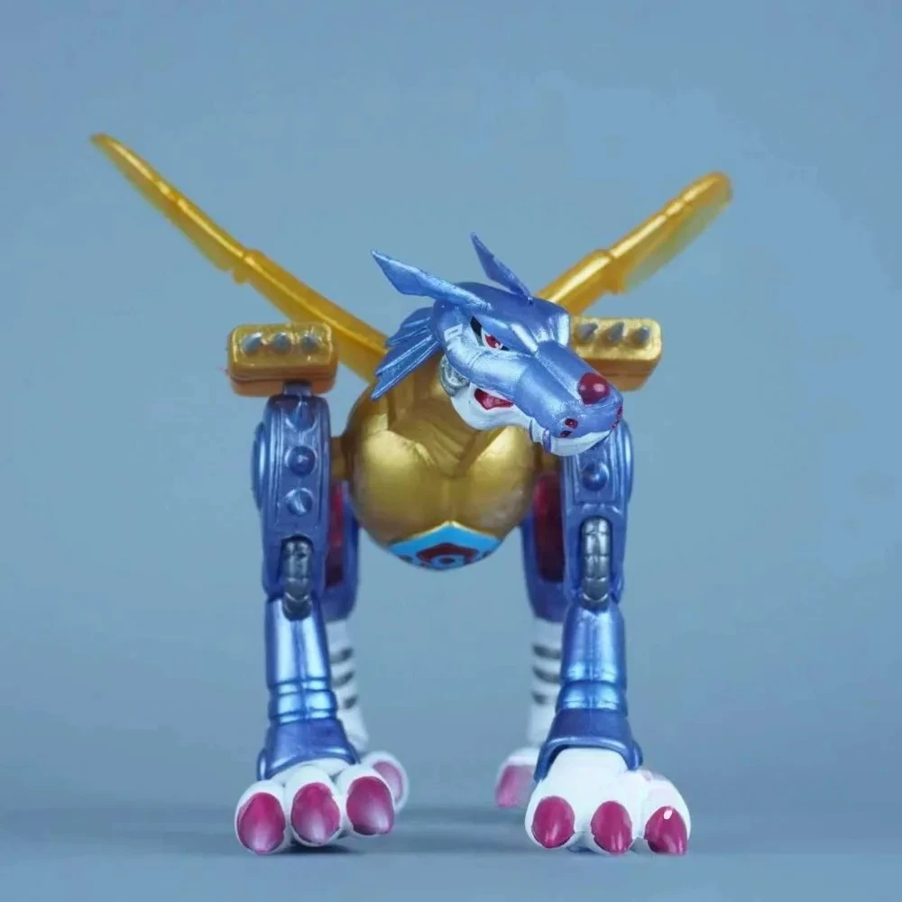 9cm Anime Digimon Adventure Figure Metal Garurumon Action Figures Pvc Collection Model Toys for Children Gifts