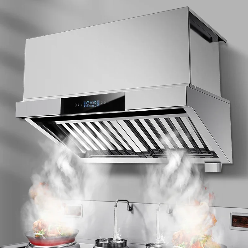 Commercial Restaurant Internal Circulation Kitchen Extractor Hood Ductless Cooker Hood Stainless Steel Range Hood