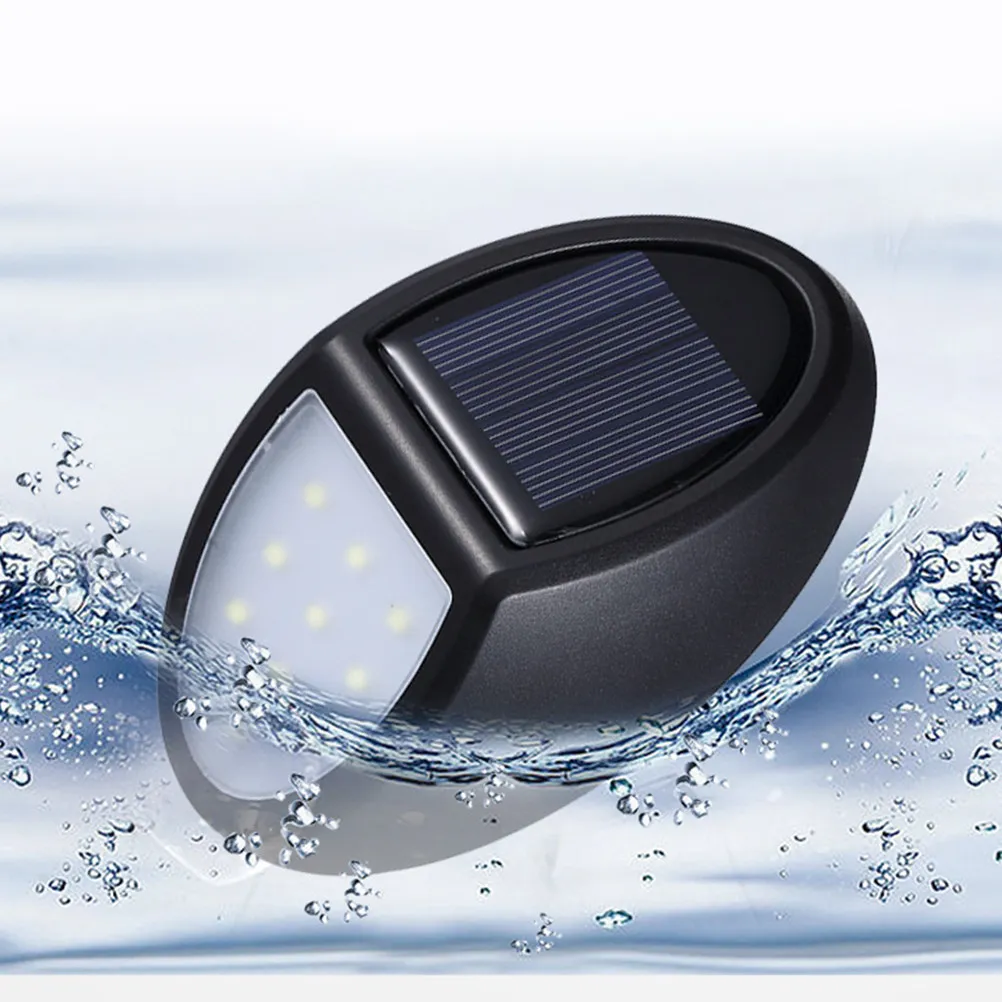10 LED Solar Wall Lights Outdoor Garden Fence Deck Stair Step Pathway Black Landscape Lighting